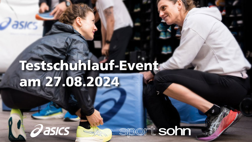 Testschuhlauf-Event am 27.08.2024 mit Asics und Sport Sohn