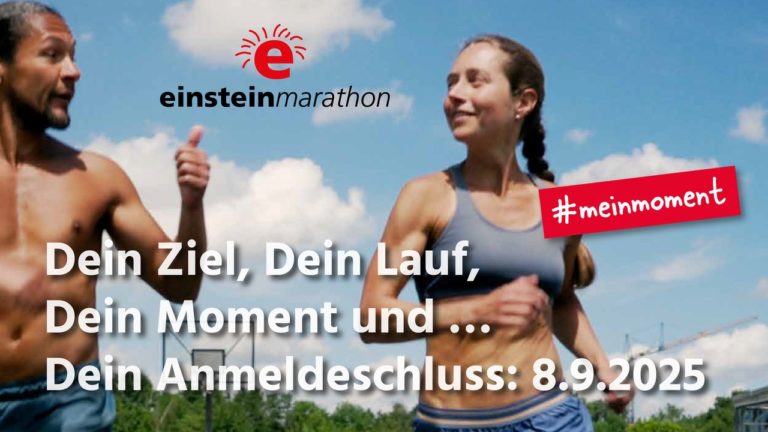 Verpasse nicht den Einstein-Marathon am 28.09.2025 — melde dich jetzt noch an!