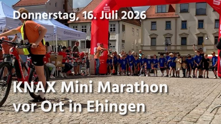 KNAX Kinderläufe Ehingen am 16.Juli  – Bewegung, Spaß und strahlende Kinderaugen!