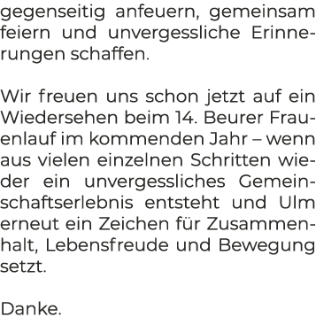 gegenseitig anfeuern, gemeinsam feiern und unvergessliche Erinnerungen schaffen. Wir freuen uns schon jetzt auf ein W...