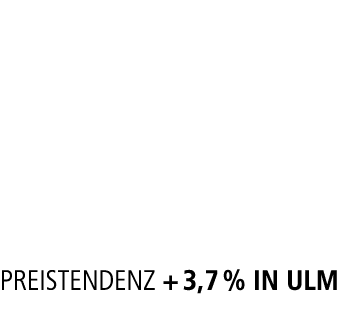  PreisTendenz + 3,7 % in ulm