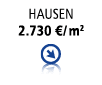Hausen 2.730 €/ m2 ￼