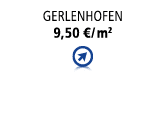 Gerlenhofen 9,50 €/ m2 ￼ 