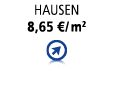 Hausen 8,65 €/ m2 ￼