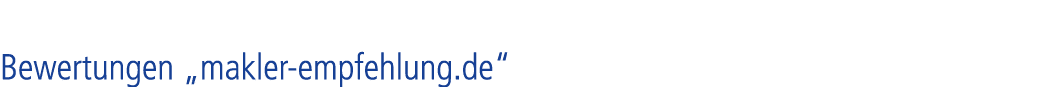 Bewertungen „makler empfehlung.de“