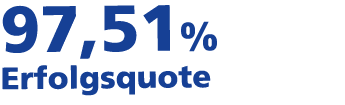 97,51% Erfolgsquote
