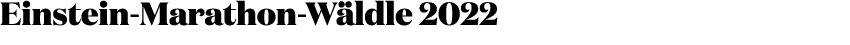 Einstein Marathon W ldle 2022