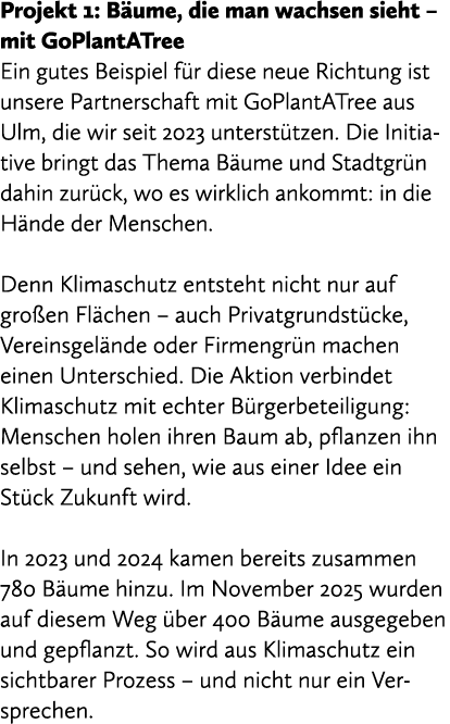 Projekt 1: B ume, die man wachsen sieht – mit GoPlantATree Ein gutes Beispiel f r diese neue Richtung ist unsere Part...