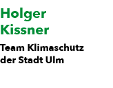 Holger Kissner Team Klimaschutz der Stadt Ulm