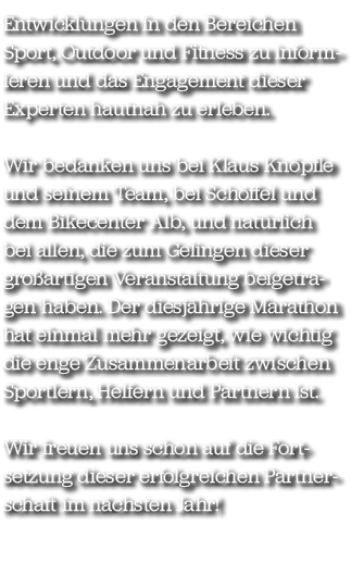 Entwicklungen in den Bereichen Sport, Outdoor und Fitness zu informieren und das Engagement dieser Experten hautnah z...