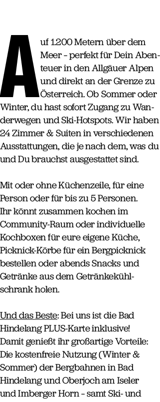 A uf 1.200 Metern ber dem Meer – perfekt f r Dein Abenteuer in den Allg uer Alpen und direkt an der Grenze zu  sterr...