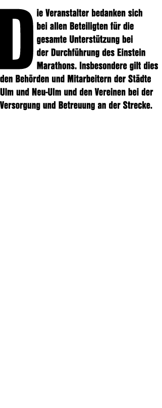 Die Veranstalter bedanken sich bei allen Beteiligten f r die gesamte Unterst tzung bei der Durchf hrung des Einstein ...