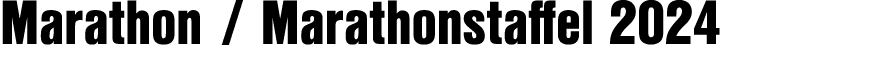 Marathon / Marathonstaffel 2024