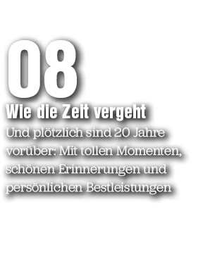 08 Wie die Zeit vergeht Und pl tzlich sind 20 Jahre vor ber: Mit tollen Momenten, sch nen Erinnerungen und pers nlich...