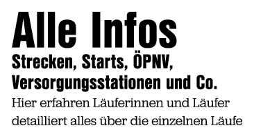 Alle Infos Strecken, Starts, PNV, Versorgungsstationen und Co. Hier erfahren L uferinnen und L ufer detailliert alle...