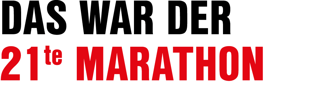 Das war der 21te Marathon