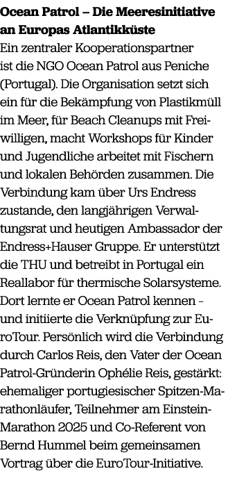 Ocean Patrol – Die Meeresinitiative an Europas Atlantikk ste Ein zentraler Kooperationspartner ist die NGO Ocean Patr...