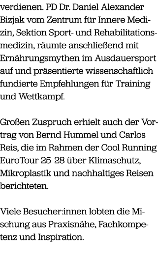 verdienen. PD Dr. Daniel Alexander Bizjak vom Zentrum f r Innere Medizin, Sektion Sport und Rehabilitationsmedizin, r...