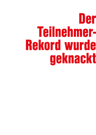  Der Teilnehmer Rekord wurde geknackt