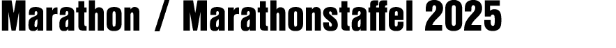 Marathon / Marathonstaffel 2025
