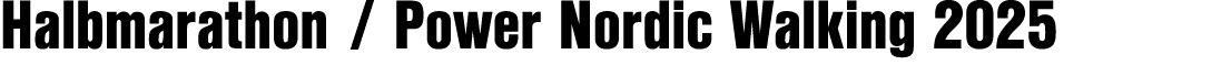 Halbmarathon / Power Nordic Walking 2025