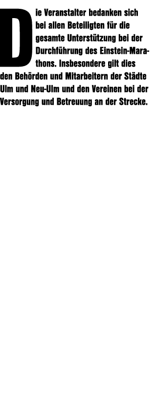 Die Veranstalter bedanken sich bei allen Beteiligten f r die gesamte Unterst tzung bei der Durchf hrung des Einstein ...
