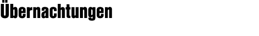  bernachtungen