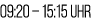 09:20 – 15:15 Uhr