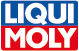 The logo features the word LIQUI in bold white letters on a blue background above the word MOLY in bold white letters on a red background. Beschreibung von KI generiert
