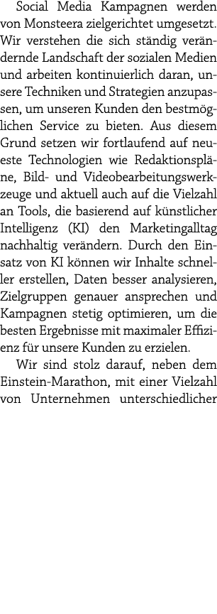 Social Media Kampagnen werden von Monsteera zielgerichtet umgesetzt. Wir verstehen die sich st ndig ver ndernde Lands...