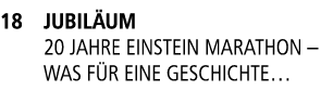 18 Jubil um 20 Jahre Einstein Marathon – Was f r eine Geschichte…