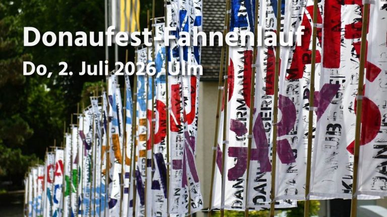 Fahnenlauf zum Internationalen Donaufest- sei&nbsp;dabei