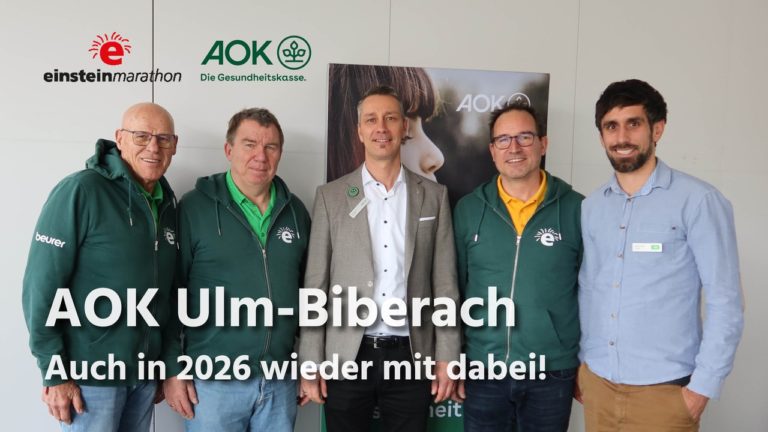 AOK Ulm-Biberach auch 2026 Partner der SUN Sportmanagement GmbH
