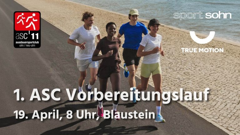 Sei dabei! Erster ASC-Vorbereitungslauf am 19. April in Blaustein