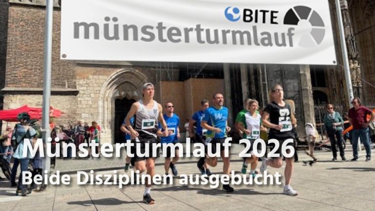 BITE Münsterturm Lauf am 22. Mai in beiden Disziplinen ausgebucht!