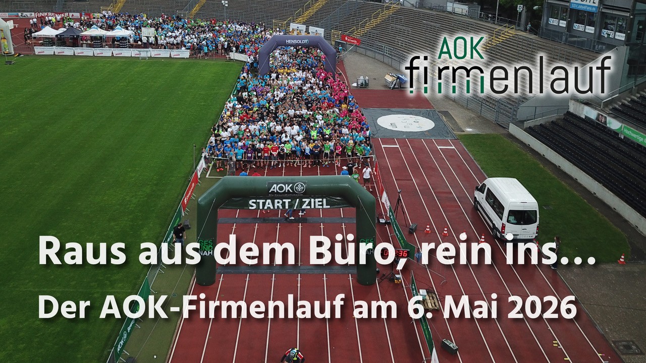Raus aus dem Büro, rein ins Laufvergnügen – der AOK- Firmenlauf am 6. Mai