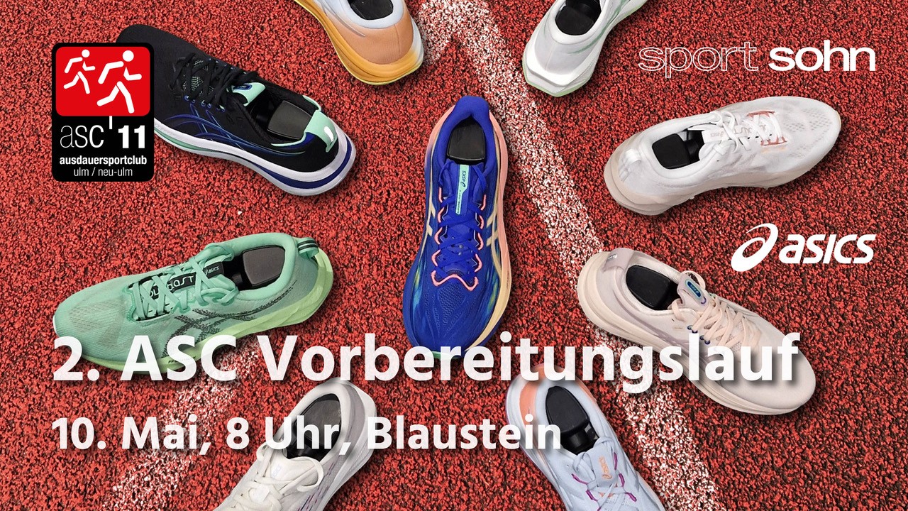 Sei dabei! Zweiter ASC-Vorbereitungslauf am 10. Mai in Blaustein