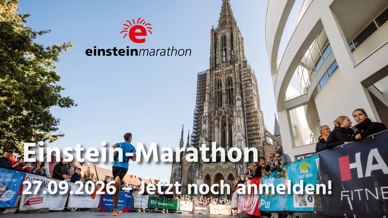 Verpasse nicht den Einstein-Marathon am 27.09.2026- melde dich jetzt noch an!