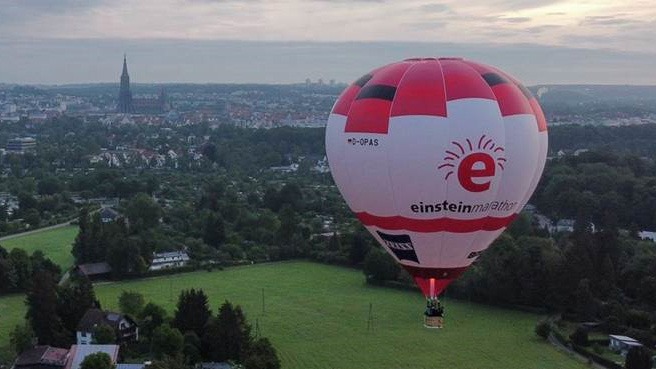 Seit einer Woche on Air – Der Einstein-Marathon-Ballon